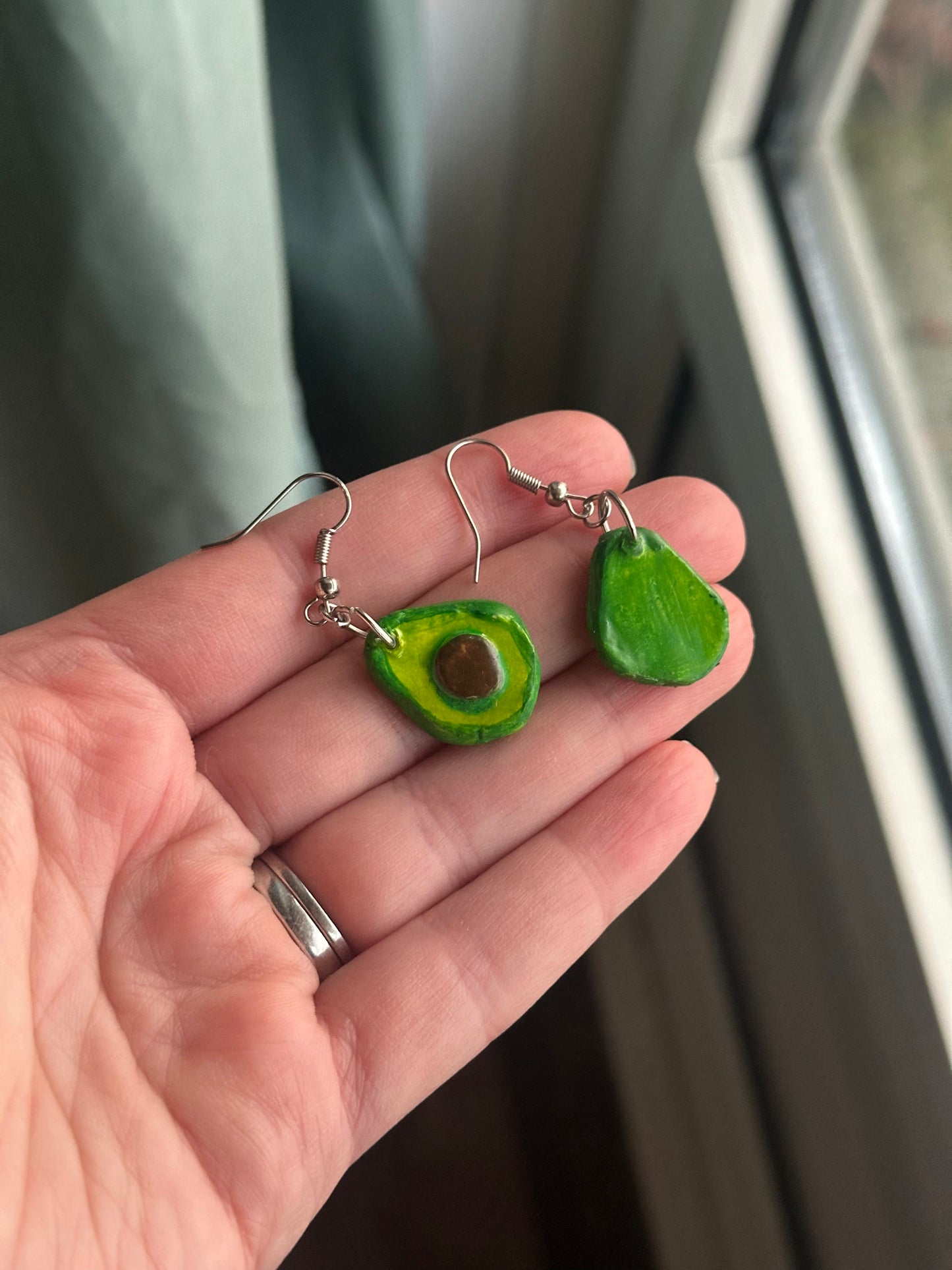 Clay Avocado Earrings 🥑