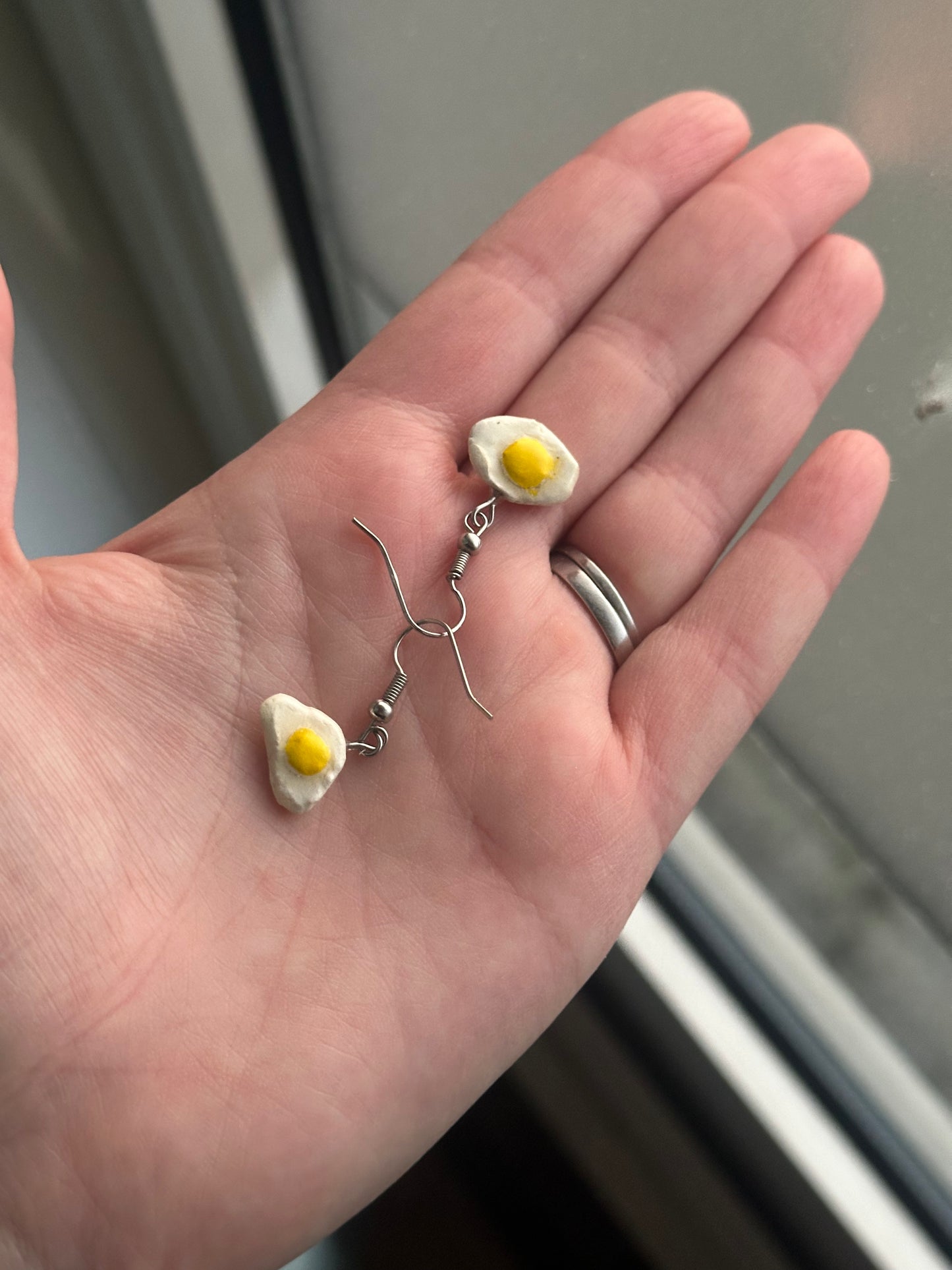 Sunny Side Up Clay Earrings 🍳