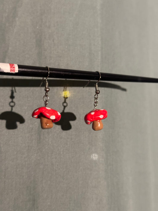 The Rachel-Shroom Clay Earrings 🍄