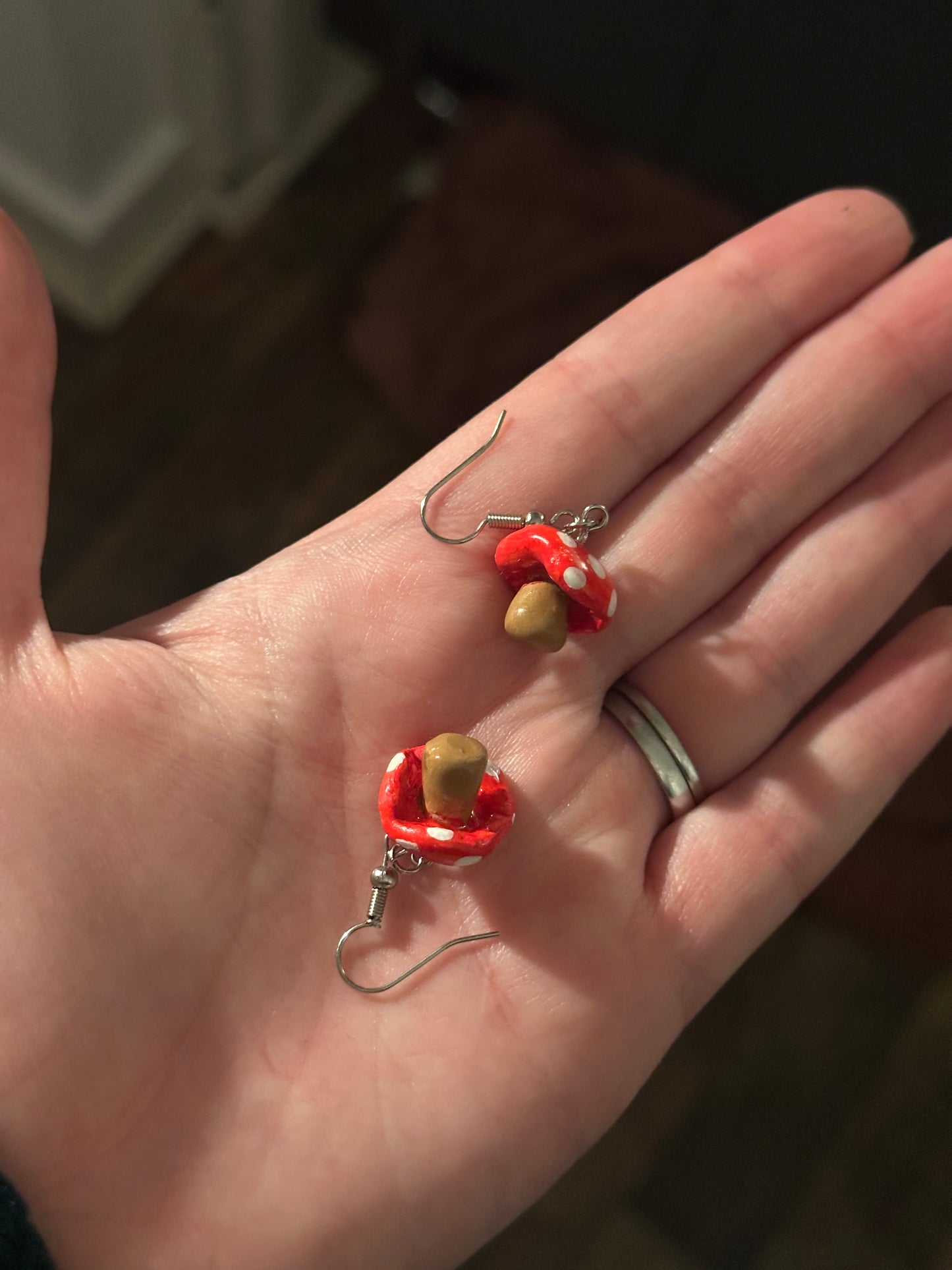 The Rachel-Shroom Clay Earrings 🍄